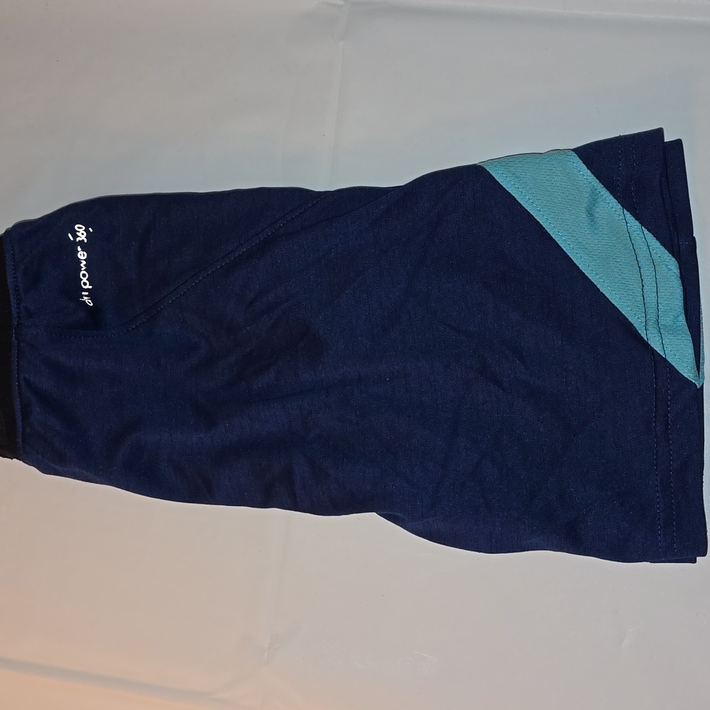 Russell Boys Blue Athletic Shorts with Logo XS 4-5 - Picture 4 of 5